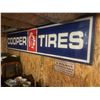 Image 4 : 2pc Cooper Tire tin sign - 140"x28" (11'8"x2'4")