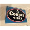 Image 2 : Cooper Tire tin sign - embossed letters, 24"x16", stamped 1990