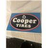 Image 3 : Cooper Tire tin sign - embossed letters, 24"x16", stamped 1990
