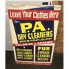 Image 4 : PA Dry Cleaners sign - on masonite, 36"x24"