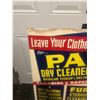 Image 5 : PA Dry Cleaners sign - on masonite, 36"x24"