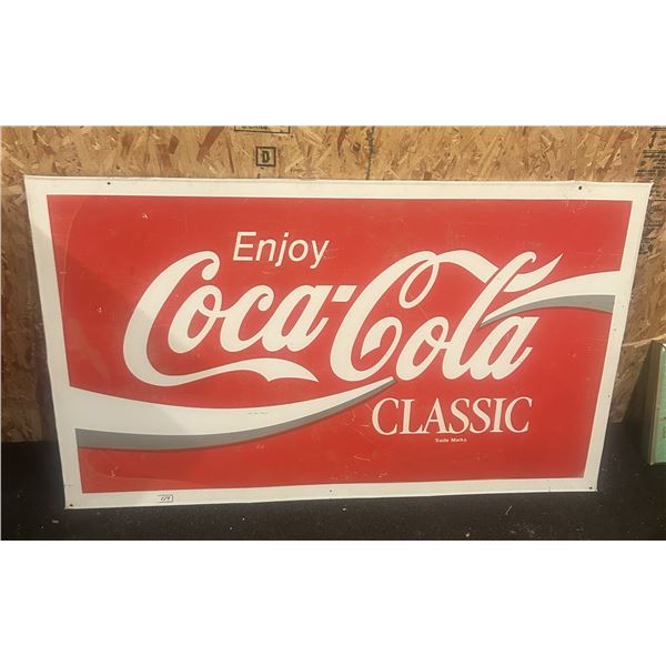 Coca-Cola tin sign - 59"x35"