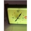 Image 2 : Alpha advertising clock - 20"x10-1/2", small crack by #9 on plastic, working