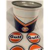 Image 2 : Gulf 5lb grease tin and 4 Gulf patches