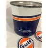 Image 5 : Gulf 5lb grease tin and 4 Gulf patches