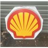 Image 1 : Shell plastic sign - 37"H x 39"W, damage on bottom left