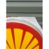 Image 2 : Shell plastic sign - 37"H x 39"W, damage on bottom left