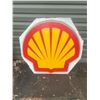 Image 4 : Shell plastic sign - 37"H x 39"W, damage on bottom left