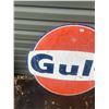 Image 3 : Gulf service station sign - tin, 38"H x 41"W