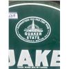 Image 5 : Quaker State motor oil 2-sided side walk sign - tin, sign is 29"x26"