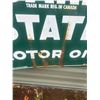 Image 7 : Quaker State motor oil 2-sided side walk sign - tin, sign is 29"x26"
