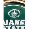 Image 8 : Quaker State motor oil 2-sided side walk sign - tin, sign is 29"x26"