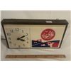 Co-op Dairy advertising clock - 18-1/2"x10", clock works, doesn't light up