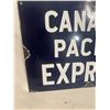Image 2 : Canadian Pacific Express porcelain sign - original, 20"x13"