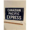 Image 6 : Canadian Pacific Express porcelain sign - original, 20"x13"