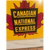 Image 2 : Canadian National Express porcelain sign - original, 16"x16"