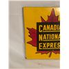 Image 3 : Canadian National Express porcelain sign - original, 16"x16"