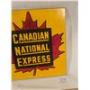 Image 4 : Canadian National Express porcelain sign - original, 16"x16"