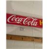 Image 3 : 1952 Coca-Cola porcelain door push - original, 31"x2-3/4"