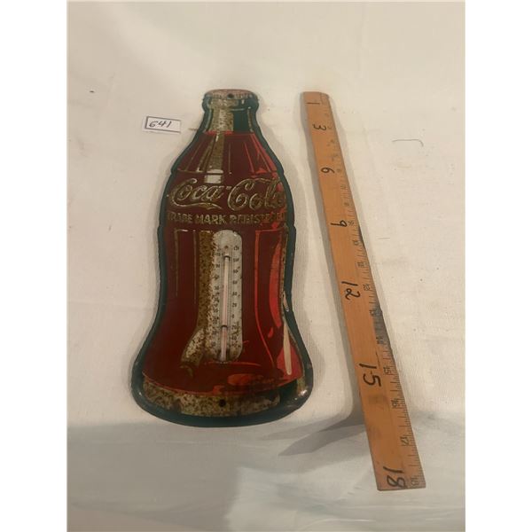 Coca-Cola vintage thermometer - 17"x5", 1940's