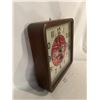 Image 4 : Coca-Cola clock - wooden frame, converted to battery, working, 1930's