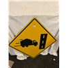Truck crossing metal sign - 30"x30"
