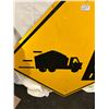Image 3 : Truck crossing metal sign - 30"x30"