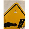 Image 4 : Truck crossing metal sign - 30"x30"