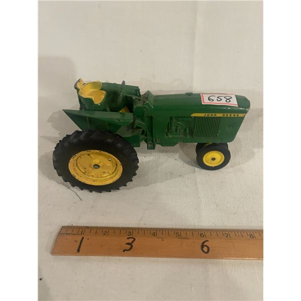 John Deere metal toy tractor