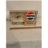 Pepsi Cola vintage soda shop clock - working, 13"x7-1/2"