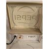 Image 4 : Pepsi Cola vintage soda shop clock - working, 13"x7-1/2"