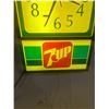 Image 2 : 7-Up advertising clock - working, 18"x12"