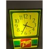 Image 3 : 7-Up advertising clock - working, 18"x12"