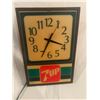 Image 4 : 7-Up advertising clock - working, 18"x12"