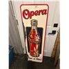 Image 1 : Opera tin soda pop sign - rare, 53"x17"