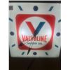 Image 4 : Valvoline motor oil advertising clock - original, Pam Clock Inc, 15"x15", working