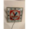 Image 5 : Valvoline motor oil advertising clock - original, Pam Clock Inc, 15"x15", working