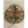 Image 6 : Auto Owners Insurance clock - Beebe Agency, 14" across, working