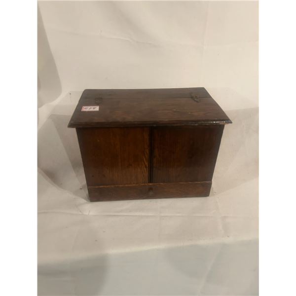 Oak document box - 13"W x 9"H x 8"D