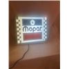 Mopar light-up sign - plastic frame, 20-1/2"x16-1/2", working