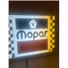Image 3 : Mopar light-up sign - plastic frame, 20-1/2"x16-1/2", working