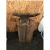 Peter Wright 90lb anvil - 1925, Made in England, with wooden block stand