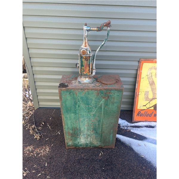 B/A oil lubester - Autolene Motor Oil, 33"H x 22"W x 10"D