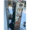 Image 4 : B/A Gas Pump - original pump, reproduction globe, missing back panel, Bowser, pump removed, Model 57