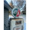 Image 5 : B/A Gas Pump - original pump, reproduction globe, missing back panel, Bowser, pump removed, Model 57