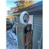Image 9 : B/A Gas Pump - original pump, reproduction globe, missing back panel, Bowser, pump removed, Model 57