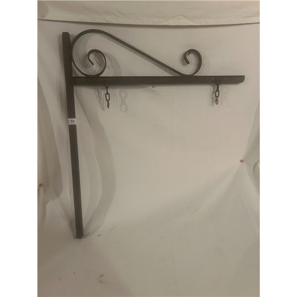 Wrought Iron vintage sign holder - 32"H x 29"W