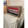 Red Indian 2-sided light-up hanging sign - fantasy item, working, 40"x20"