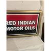 Image 4 : Red Indian 2-sided light-up hanging sign - fantasy item, working, 40"x20"