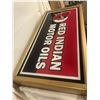 Image 9 : Red Indian 2-sided light-up hanging sign - fantasy item, working, 40"x20"